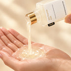 Toner poured into the palm
